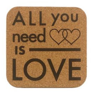 All You Need Is Love Coaster by High Strung Studio