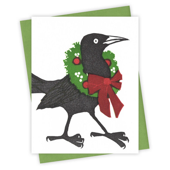 Greenery Grackle Card by Burdock & Bramble