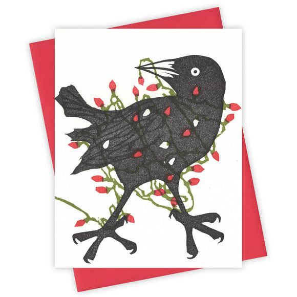 Tangled Grackle Card by Burdock & Bramble