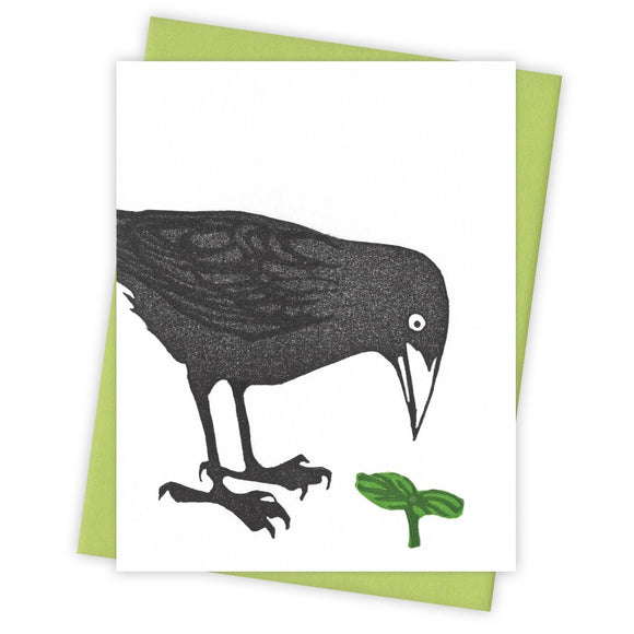 Sprout Grackle Card by Burdock & Bramble