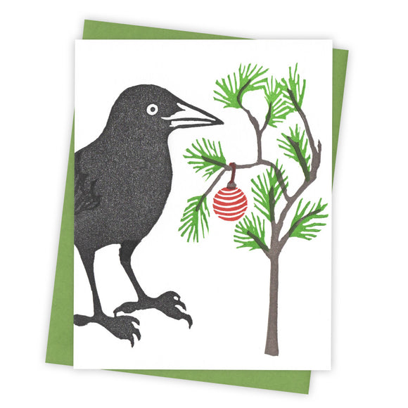 Little Tree Grackle Card by Burdock & Bramble