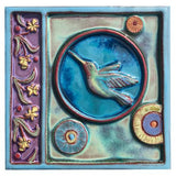 Backyard Wonderlings Hummingbird Tile by Parran Collery