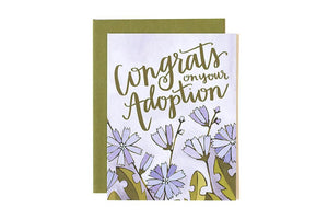 Congrats Floral Adoption Card by 1canoe2