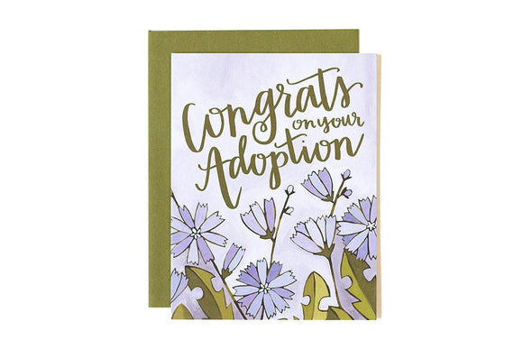 Congrats Floral Adoption Card by 1canoe2