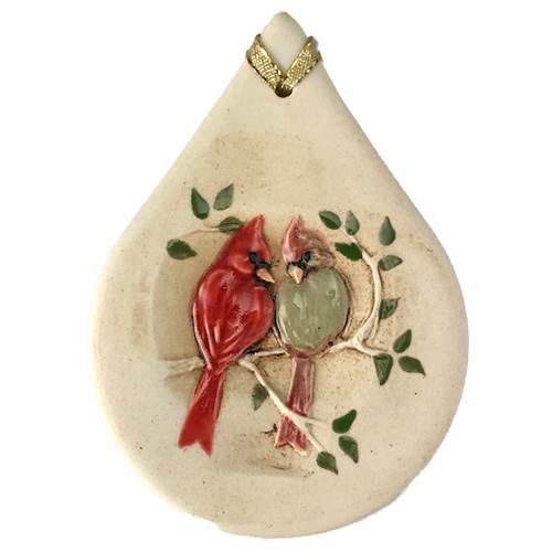 Cardinals Ornament by Jen Stein