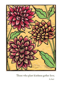 Dahlias Blank Card from Artists to Watch