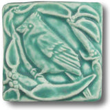 Cardinal 4" x 4" Tile by Whistling Frog