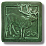 Caribou 4" x 4" Tile by Whistling Frog