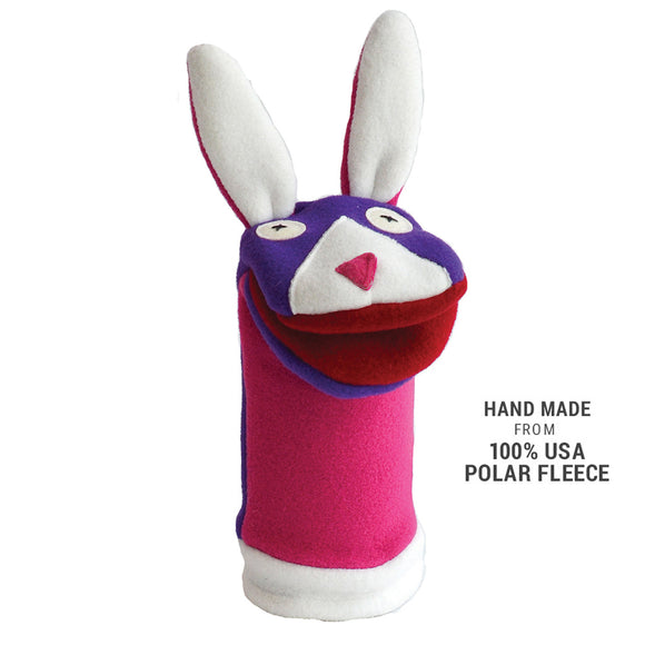 Fleece Bunny Puppet by Cate & Levi