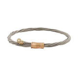 Classic Bangle Bracelet - Silver/Brass by High Strung Studios