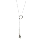 Classic Lariat Necklace - Silver by High Strung Studios