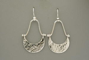 Crescent Drop Earrings by Thomas Kuhner
