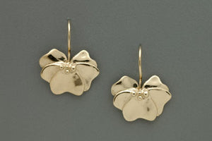 Pansy Earrings by Thomas Kuhner