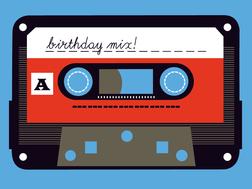 Birthday Mixtape Greeting Card from Great Arrow Cards