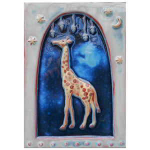 Animal Icon Giraffe Tile by Parran Collery