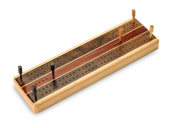 Maple Inlay Cribbage Board by Heartwood Creations
