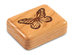 Butterfly 2” Flat Narrow Secret Box by Heartwood Creations