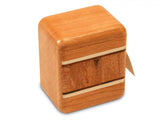 Cherry with Burl Maple Inlay Stamp Dispenser by Heartwood Creations