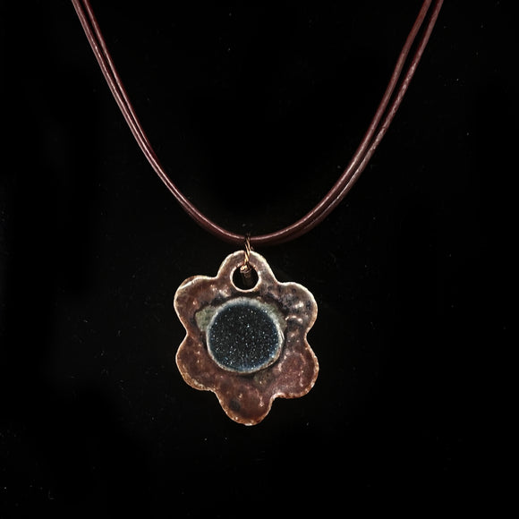 Flower Geode Necklace by Tab Link