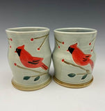 Cardinal Tumbler by Bluegill Pottery