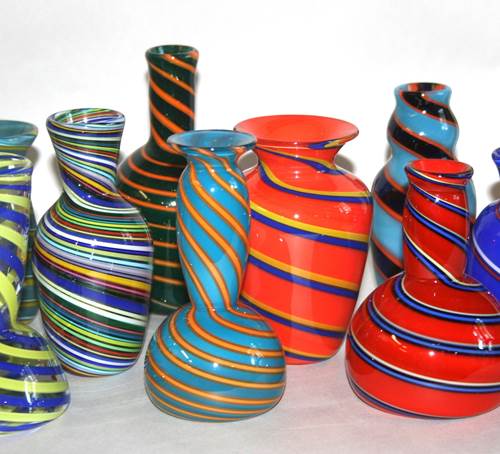 Mini Vase by Fritz Glass