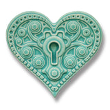 Keyhole Heart Wall Tile by Whistling Frog