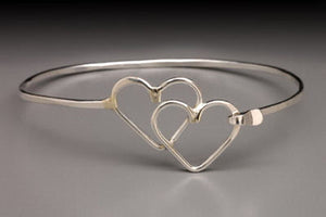 Double Heart Clip Bracelet by Thomas Kuhner