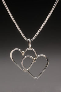 Double Heart Necklace by Thomas Kuhner