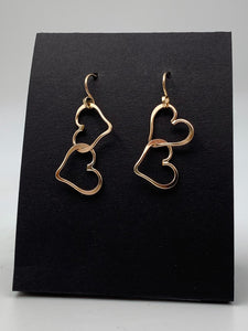 Double Heart Earrings by Thomas Kuhner