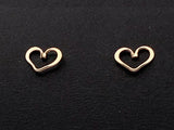 Heart Post Earrings by Thomas Kuhner