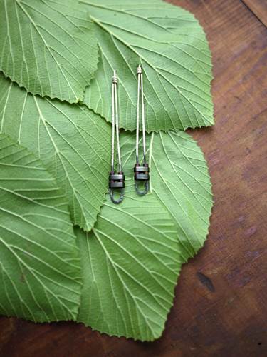 Long Loop Drop Earrings by Brianna Kenyon