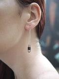 Long Loop Drop Earrings by Brianna Kenyon