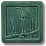 Lovebirds 4" x 4" Tile by Whistling Frog