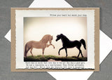 Horses Love Greeting Card by Jamie Redmond