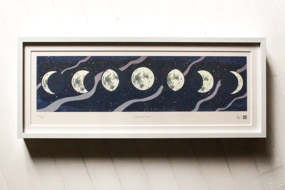 Mother Moon Silkscreen Print by Allison and Jonathan Metzger