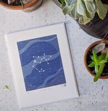 Stars of Sagittarius Silkscreen Print by Allison and Jonathan Metzger