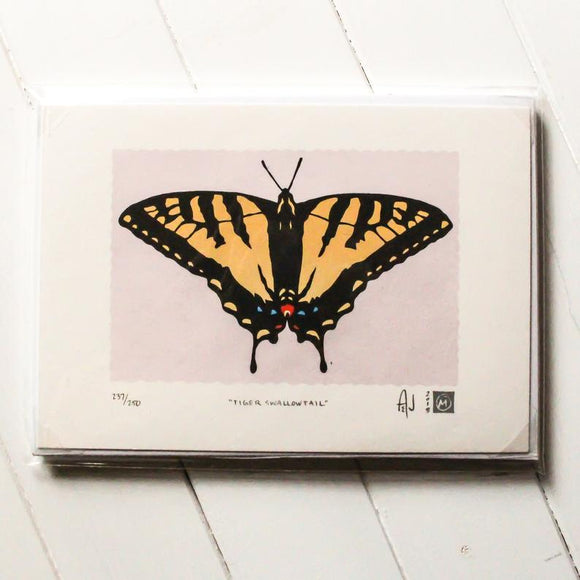 Tiger Swallowtail Silkscreen Print by Allison and Jonathan Metzger