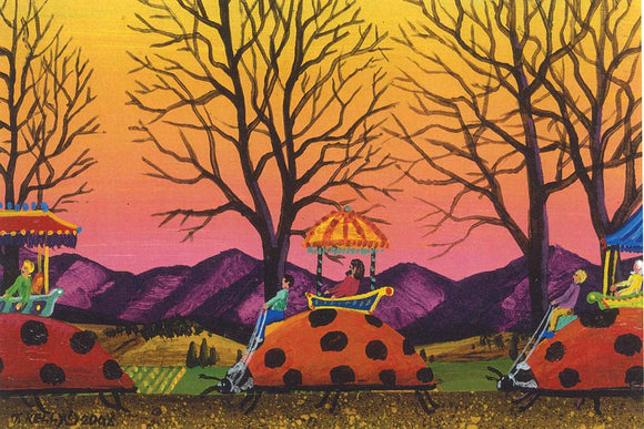 March of the Ladybugs Reproduction by Tom Kelly
