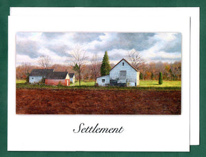 Settlement Greeting Card by John McGee