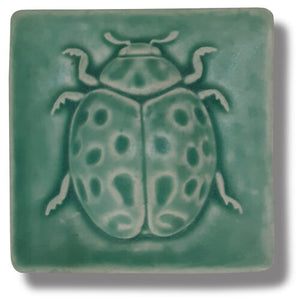 Ladybug 4" x 4" Tile by Whistling Frog
