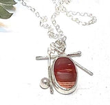 Red Tide Necklace by Shirley Price