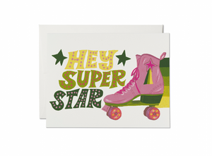 Roller Skate Superstar Greeting Card from Red Cap Cards
