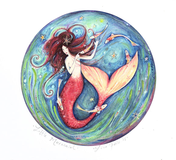 Little Mermaid Reproduction by Liza Paizis