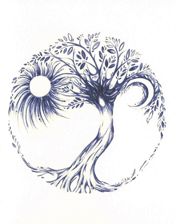 Tree of Life Greeting Card by Liza Paizis