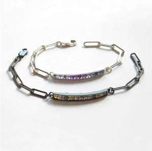Long Rectangle Bracelet by Ashka Dymel