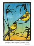 Goldfinches Birthday Card from Artists to Watch