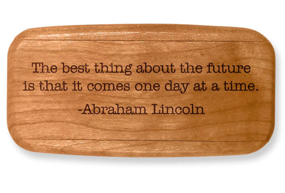 Abraham Lincoln Future Quote 4” Medium Wide Secret Box