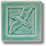 Seagull 4" x 4" Tile by Whistling Frog