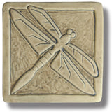 Single Dragonfly 6" x 6" Tile by Whistling Frog