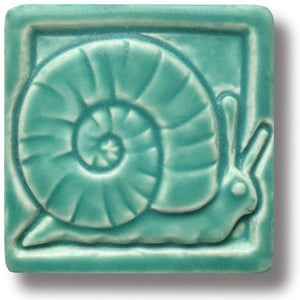 Snail 4" x 4" Tile by Whistling Frog